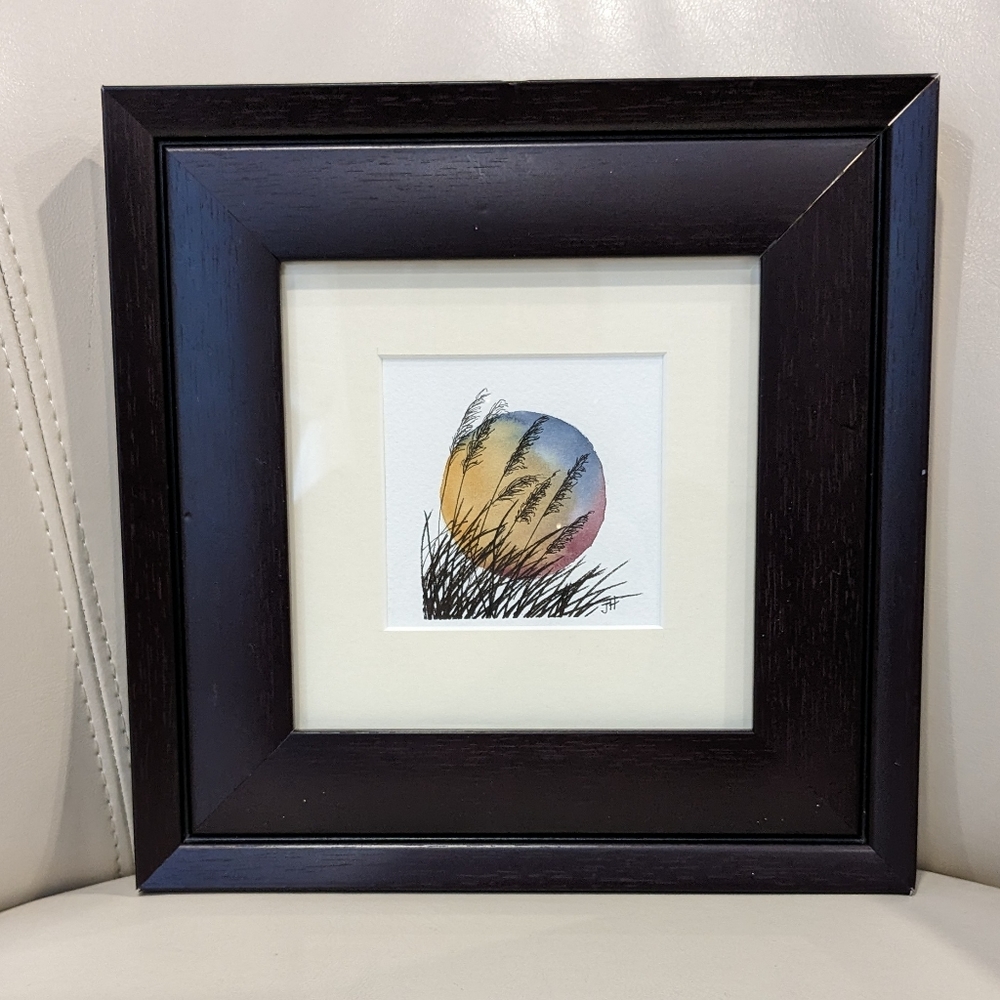 ❤️Host Pick❤️🎨Framed & Matted Original Watercolour painting